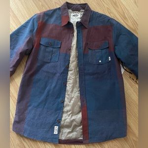 NWT- VANS men’s flannel plaid lined shacket sz M.